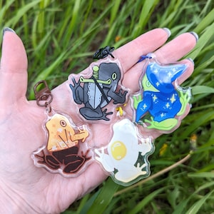 Frogscapes Series 7 - 2" Epoxy Acrylic Charm Keychain