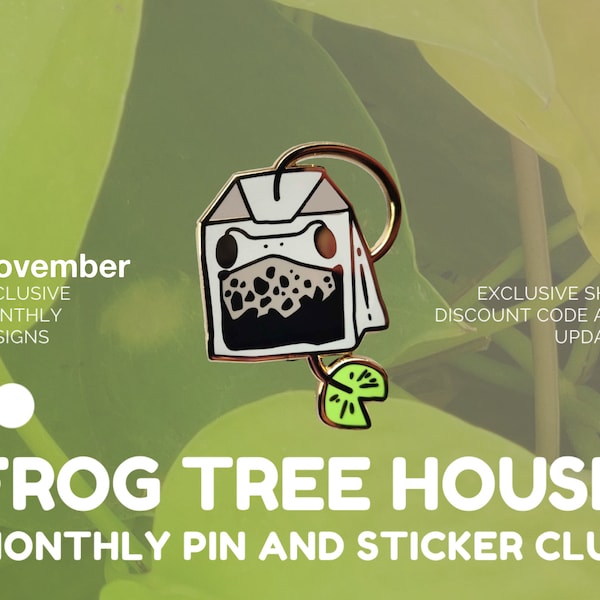 November Patreon Pin - Tea Frog