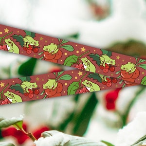 Berry Frog Gold Foil Washi Tape