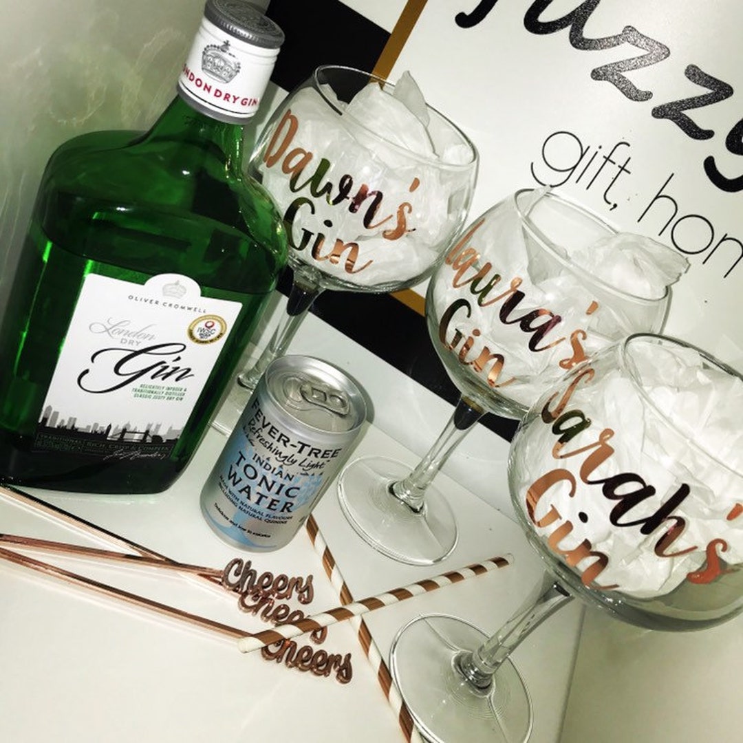 Personalised Gin Glass Valentines Gift For Mum Sister Best Etsy.de