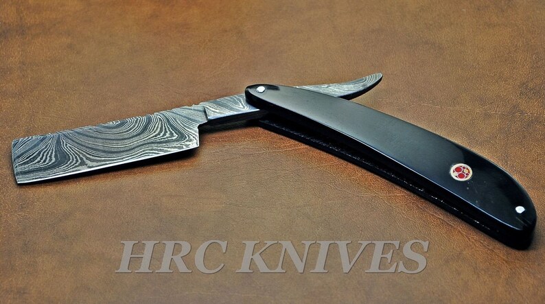 8.50 Beautiful Custom Handmade Damascus Straight Razor BLADE S005