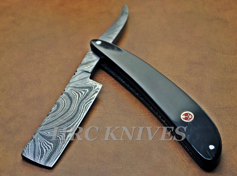 8.50 Beautiful Custom Handmade Damascus Straight Razor BLADE S005