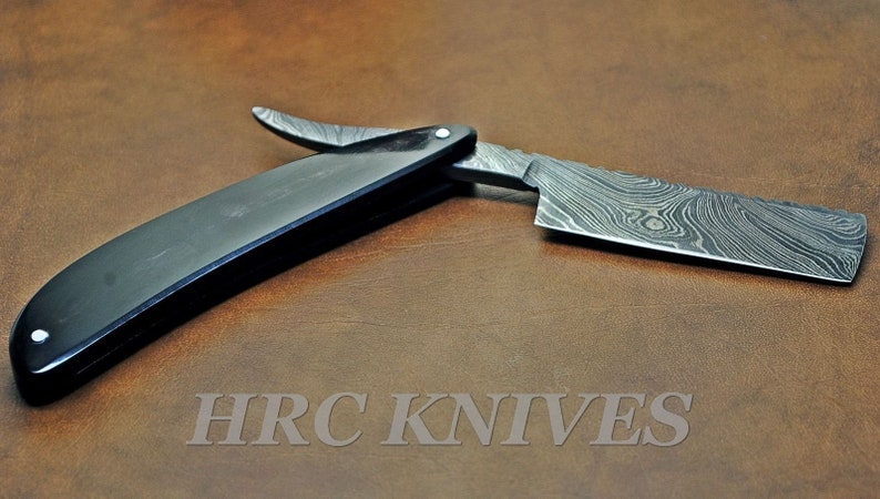 8.50 Beautiful Custom Handmade Damascus Straight Razor BLADE S005