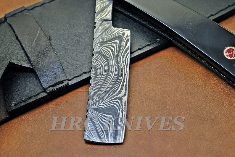 8.50 Beautiful Custom Handmade Damascus Straight Razor BLADE S005