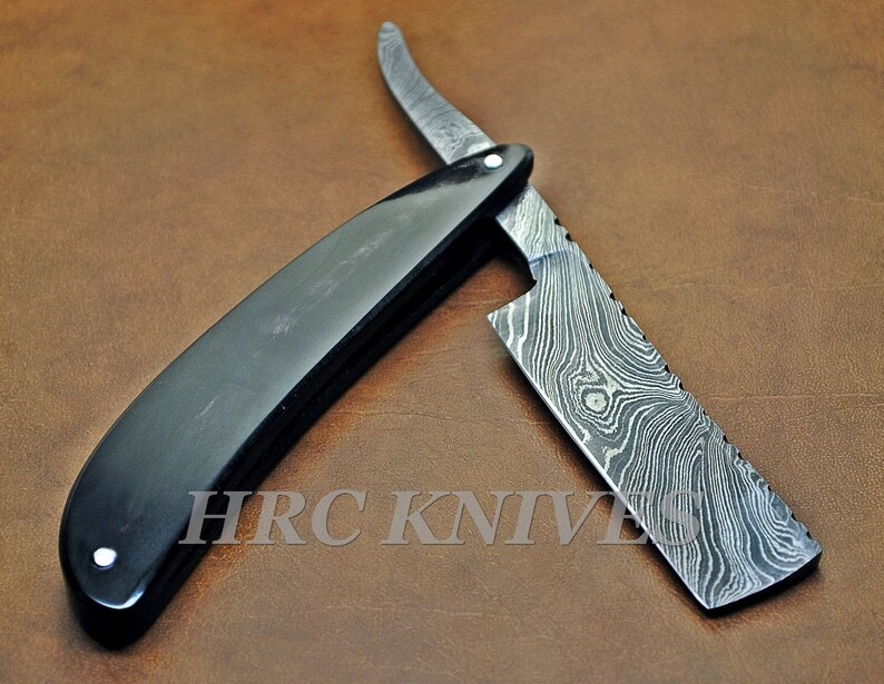 8.50 Beautiful Custom Handmade Damascus Straight Razor BLADE S005