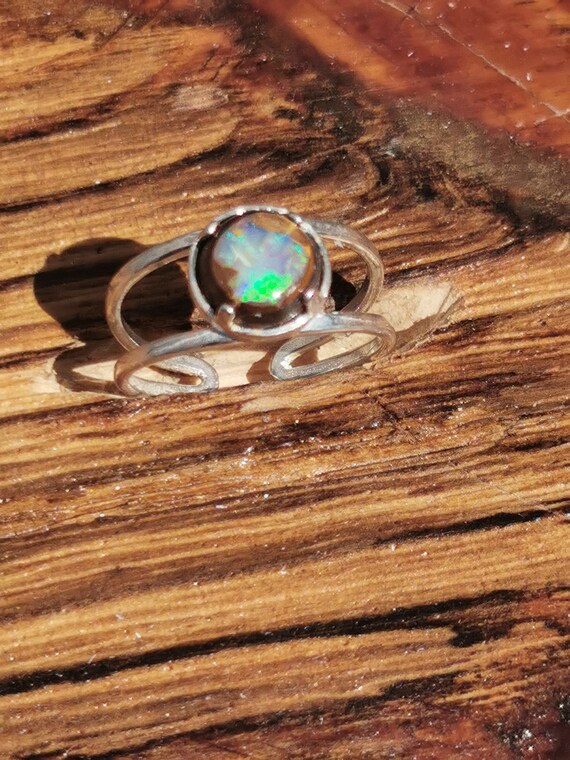 Bague Argent Opale Australie