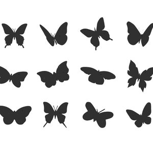 Paquete de 18 pegatinas de mariposas pequeñas y bonitas para decorar la pared, álbumes de recortes, niños, espejos y ordenadores portátiles