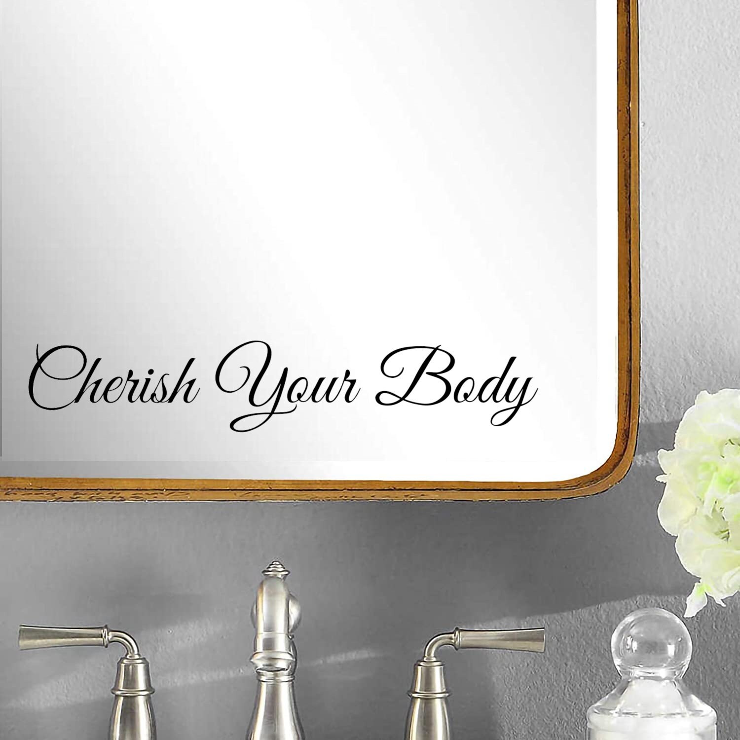 Inspirational Wall Mirror Decals In Various Colours Etsy