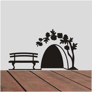 Novidade Mice Hole com rodapé de banco Adesivo Decoração para casa - Em várias cores