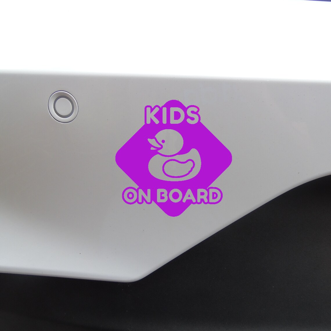 Novelty Kids On Board Car Van or Motorhome Bumper Stickers Etsy