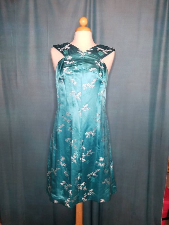 1960's vintage handmade Asian inspired dress