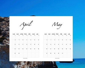 2019 Printable Calendar | A4 | Monday Start | PDF | Instant Download