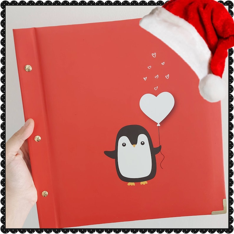Penguin Memory Book Photo Album Scrapbook Christmas Gift for Kid Penguin Memory Book Photo Album Scrapbook Christmas Gift for Kid