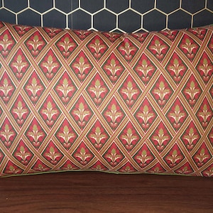 Vintage handmade fabric pillowcase 34x52