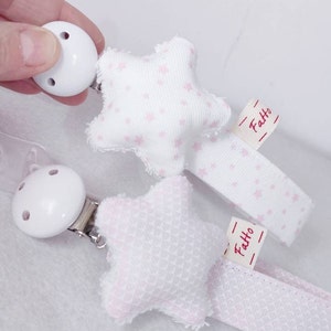 Baby pacifier chain customizable with Mam adapter