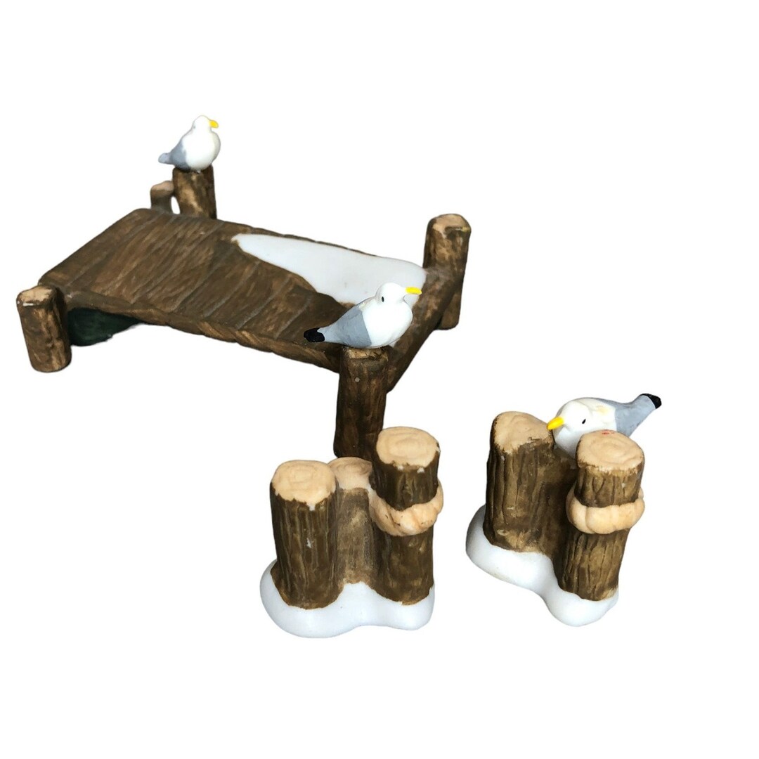 Pacific Rim Christmas Village Accessories Boardwalk Dock Snow Etsy