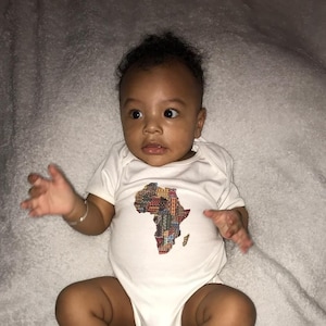 Map of Africa Baby Bodysuit