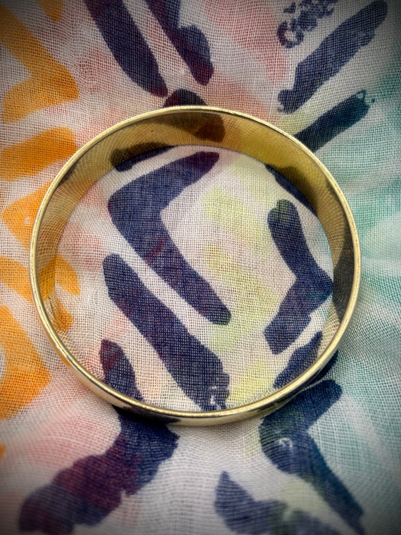 Monet Bangle Bracelet Signed Simple - image 9