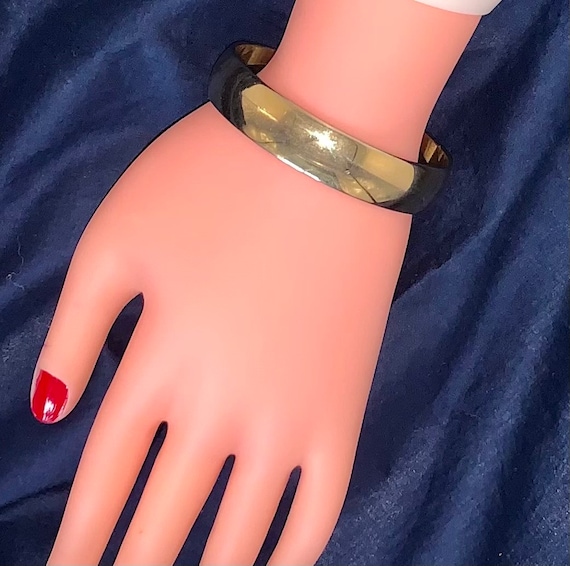 Monet Bangle Bracelet Signed Simple - image 10