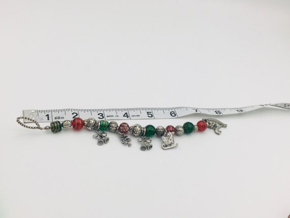 Bracelet, Danforth Pewter, Ladies 7" Christmas Br… - image 10