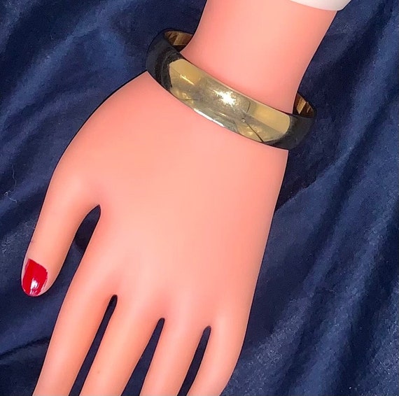 Monet Bangle Bracelet Signed Simple - image 2