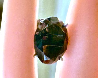 Vintage Topaz Tie Tack, Marked Silver, Groomsmen Gift