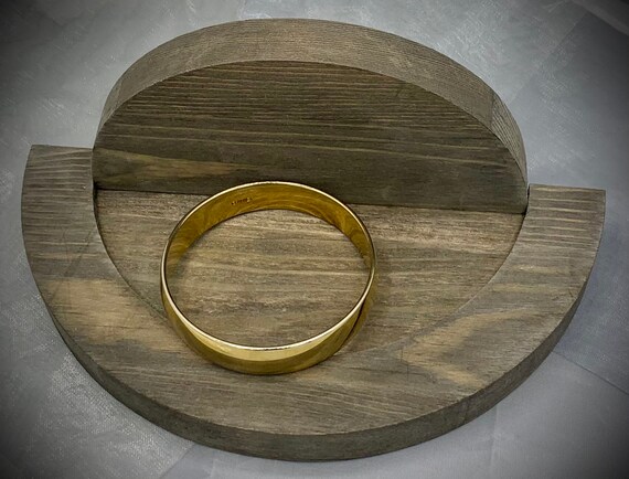 Monet Bangle Bracelet Signed Simple - image 4