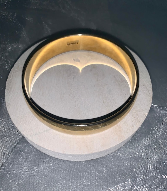 Monet Bangle Bracelet Signed Simple - image 1