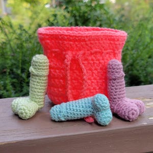 Crochet Bag of Dicks (small)