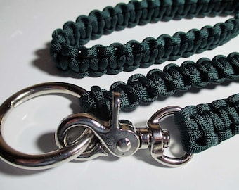 Green Paracord Dog Leash for one or multiple dogs #7