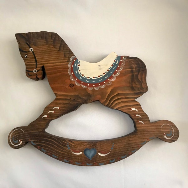Wood Rocking Horse Etsy