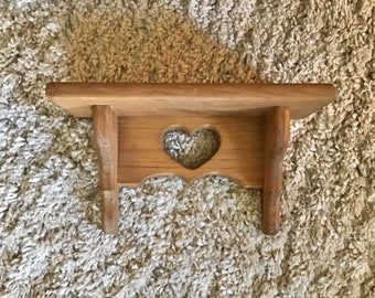 Precious Rust Fireplace Wood Shelf Rack Heart Heart-Wooden shelf H 95cm T 30 cm w 100cm 