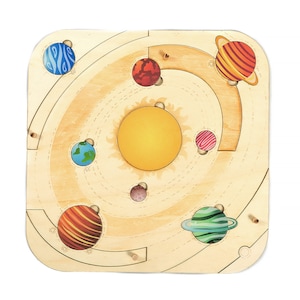 Solar System Puzzle, Planets puzzle, Educational toy, Space model, homeschool science image 1