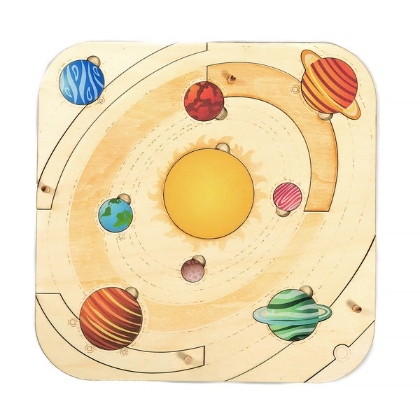 Solar System Puzzle, Planets puzzle, Educational toy, Space model, homeschool science