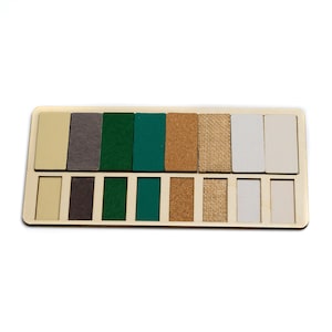 Textured tiles, Montessori sensory material, Tactile learning