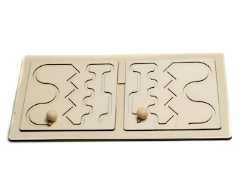 Montessori Tracing Board – Wooden Fine Motor and Pre-Writing Activity