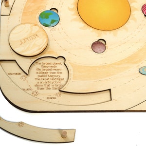 Solar System Puzzle, Planets puzzle, Educational toy, Space model, homeschool science image 3