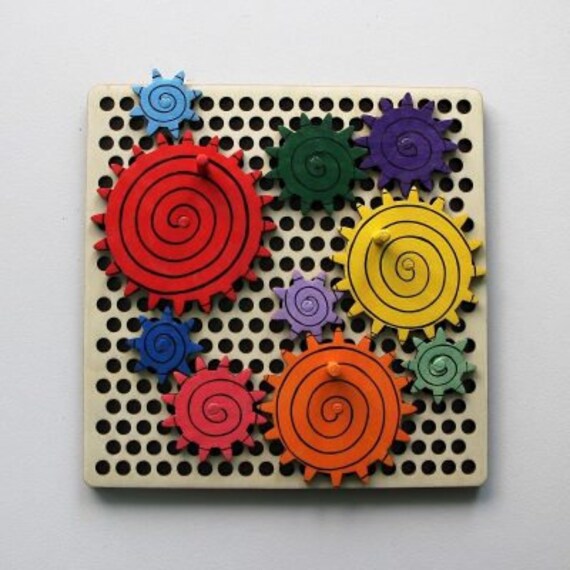 wooden gears toy