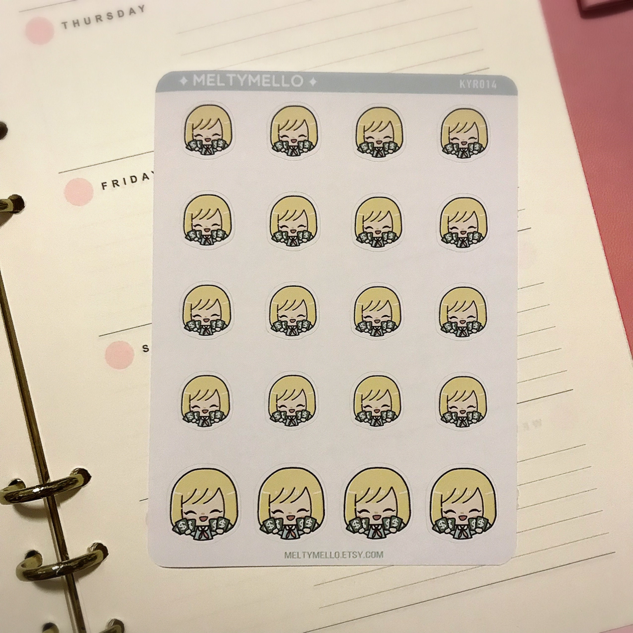 Payday Planner Stickers Salary Stickers Pay Day Stickers Etsy