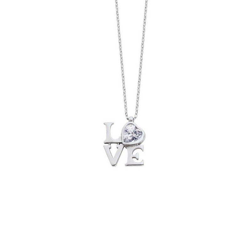 Dainty Womens Silver Love Symbol Necklace,Engagement Necklace,Raw Diamond Necklace,Thin Chain Necklace,Good Luck Gifts