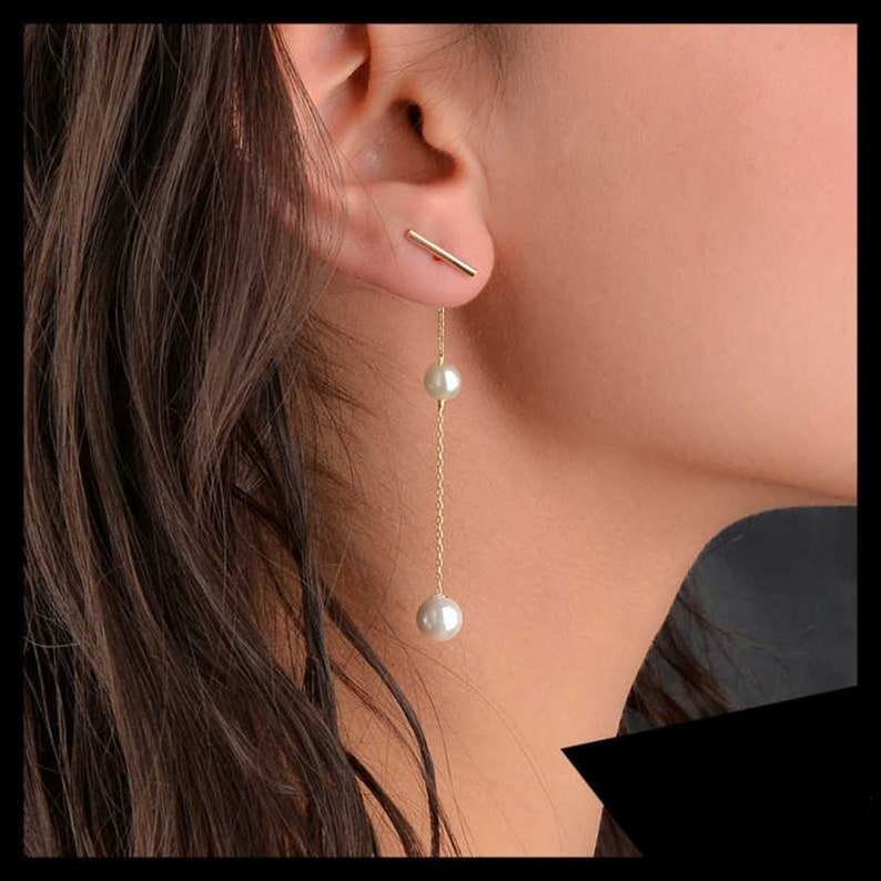 Unique Womens Earring,Shaky Handwork Two Bibles Silver Earrings,Zircon Shiny Earring,Raw Diomand Earring,Modern Art Earrings,Gift For Her