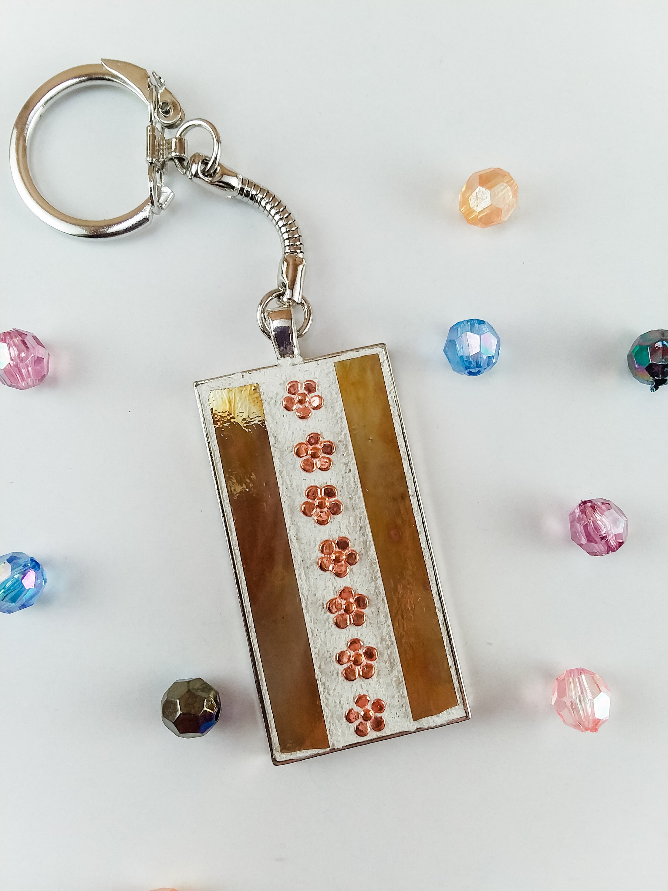 Mosaic Keychain Mosaic Key Chain Mosaic Key Fob Wearable Etsy