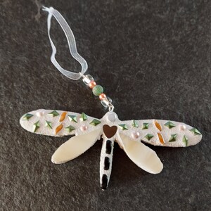 Mosaic Art Dragonfly Ornament, Mosaic Everyday Ornament, Mosaic Spring Decoration, Unique Gift, Handmade Gift, Spring Decor, Affordable Art