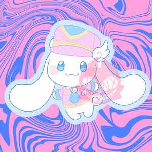 Cinnamonroll Dog (Delivery)  - Sticker