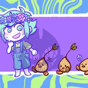 Basil and Sprout Moles  - Omori - Sticker