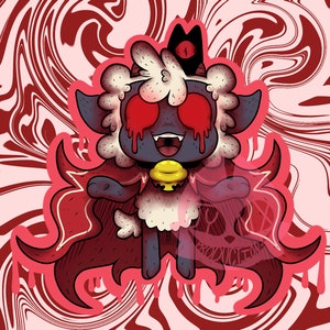 Lamb Savior - Cult of the Lamb - Sticker