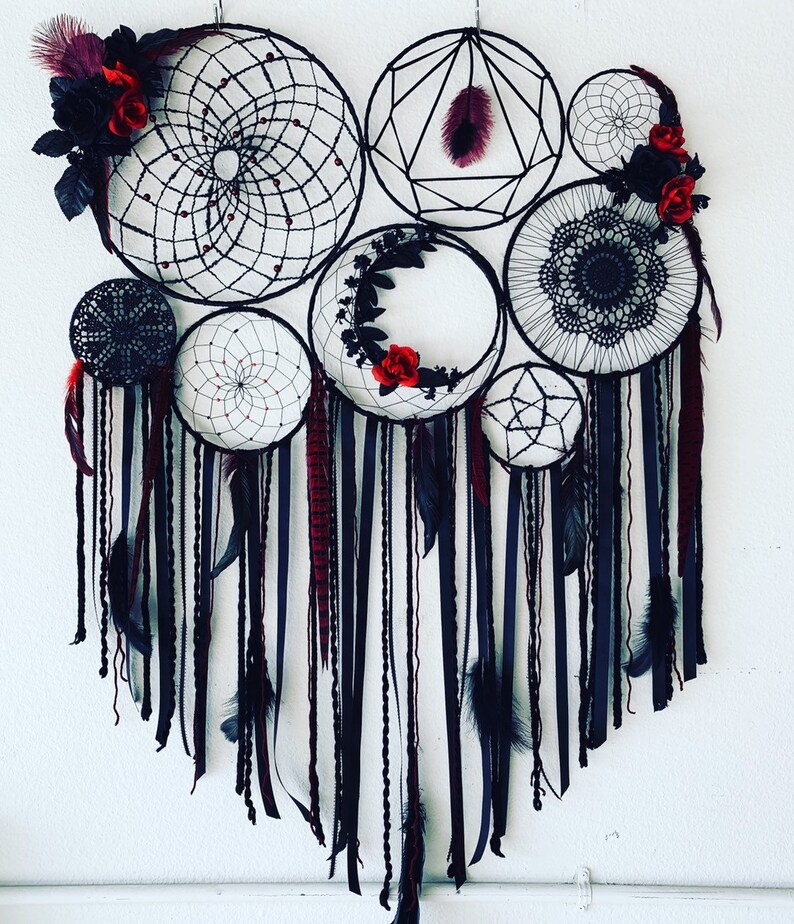 Custom Dream Catcher Collage Gothic Wall Hanging Wall Etsy