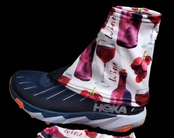 Medium Wine & Dine Trail Gaiters for Trail Running, Hiking, Biking, Walking