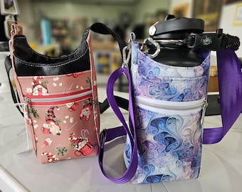 X-Large H2O2GO Custom Beverage Slings with Front Slip Phone Pocket and Zipper Pocket