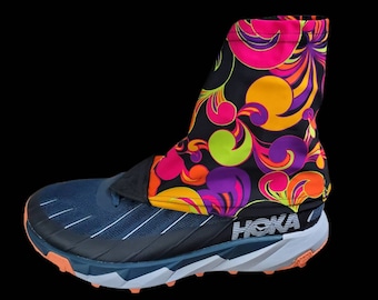 Medium Multi Paisley Trail Gaiters for Trail Running, Hiking, Biking, Walking SPF50